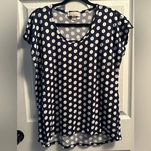 Michael Kors polka dot shirt for women, large - Picture 1 of 4